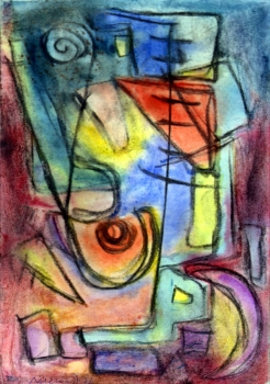Hennig, Albert. Abstrakte Komposition. 1972 (01253)