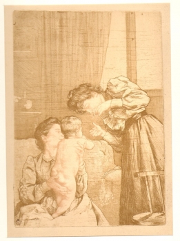 Maurin, Charles. Deux Femmes et un jeune enfant. (00198)