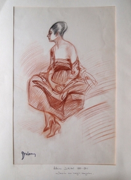 Drian, Etienne. Modezeichnung No.01. (00347)