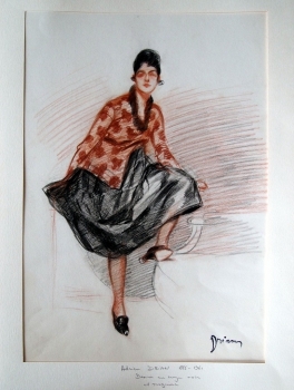 Drian, Etienne. Modezeichnung No.02. (00348)