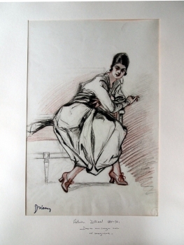 Drian, Etienne. Modezeichnung No.04 (00350)