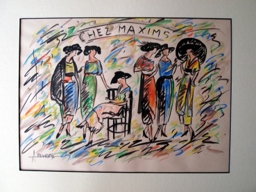 Meurice, A. Chez Maxim's (Plakatentwurf). (00378)