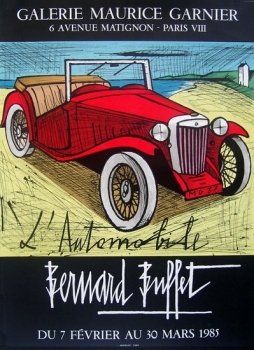 Buffet, Bernard. Ausstellungsplakat L'Automobile. (00529)