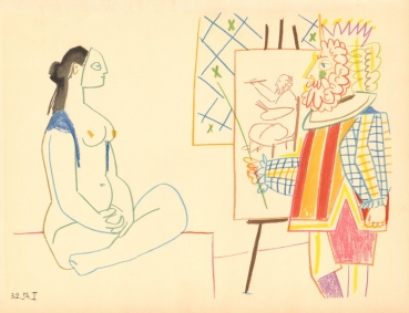 Picasso, Pablo. Atelierszene. (00845)