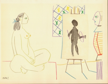 Picasso, Pablo. Atelierszene. (00847)