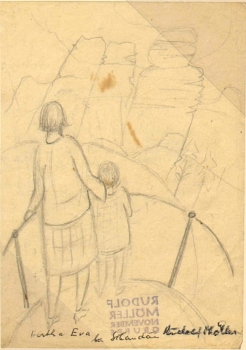 Möller, Rudolf. Hertha Eva bei Schandau. (00901)
