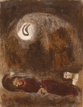 Chagall, Marc. Ruth zu Füßen des Boas. (01361)