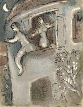 Chagall, Marc. Michal rettet David. (01370)