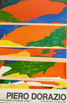 Dorazio, Piero. Ausstellungsplakat  / Galerie im Erker. (01560)
