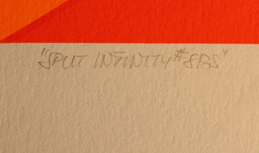 Aach, Herb. Lithografie "Split Infinity #8POS". (Art Nr. 2115)