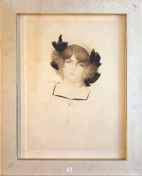 Chahine, Edgar. Portrait. Signiert (01803)