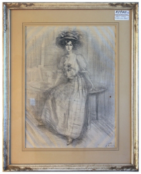 Belleroche, Albert de. Bildnis einer Dame. (01816)