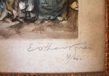 Friesz, Emile Othon. Lithografie. Les vendanges. Signiert. The Grape Harvest (01822)