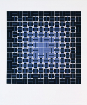 Neumann, Gerhard. Serigrafie. Geometrische Komposition. (Art. Nr. 1849)