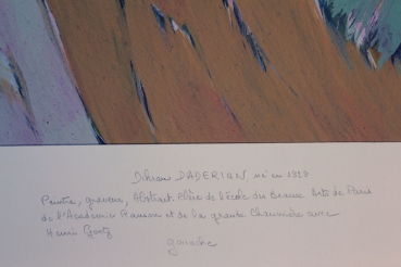 Daderian, Dikran - Mischtechnik - Gouache auf leichtem Karton - o.T. - 1987 (01853)
