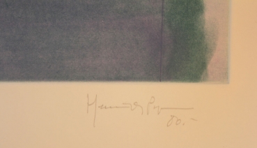 Pijuan, Joan Hernandez. Radierung auf Büttenpapier 1980 signiert (Art. Nr. 1860)
