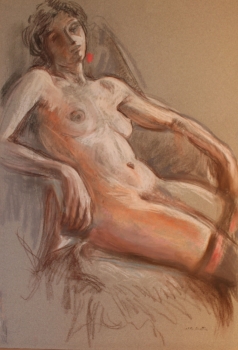 Lepeltier, Robert. Odette. Mischtechnik auf leichtem Karton (Art Nr. 1889)