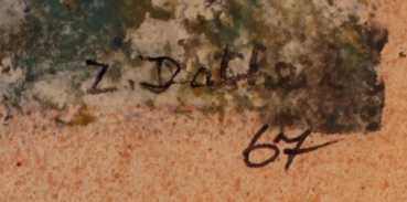 Datheil, Zdenka. Abstrakte Komposition. 1967 (Art Nr. 1954)