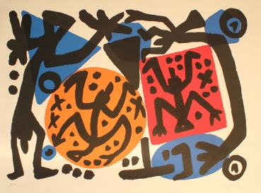 A.R. Penck. Serigrafie. Perry Rhodan II. Signiert. Künstlerexemplar (Art. Nr. 2117)