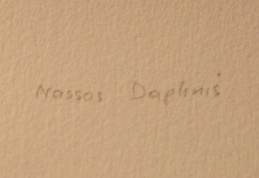 Daphnis, Nassos. Acrylic on Paper. SS - II - 1978 (Art Nr. 2137)