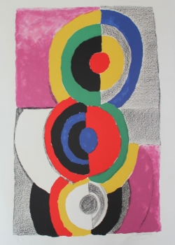 Delaunay-Terk, Sonja. Komposition. Signiert vom Sohn der Künstlerin (Jean Louis Delaunay) (02165)