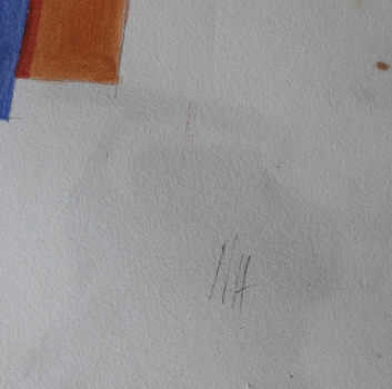 École russe (XXe siècle). Composition constructiviste. (Art Nr. 2167)