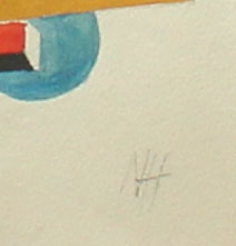 École russe (XXe siècle). Composition constructiviste. (Art Nr. 2168)