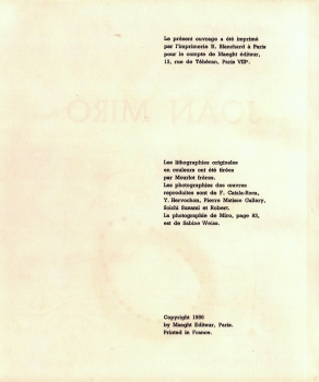 Miró, Joan - Komposition der Titelseite, 1956 (ID 339)