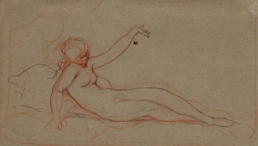 Lefevre, Adolphe René. Liegender Frauenakt (00184)