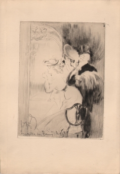 Legrand, Louis - Radierung - 2 Frauen vor dem Spiegel - Gazette de Beaux Arts - (00270)