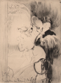 Legrand, Louis - Radierung - 2 Frauen vor dem Spiegel - Gazette de Beaux Arts - (00270)