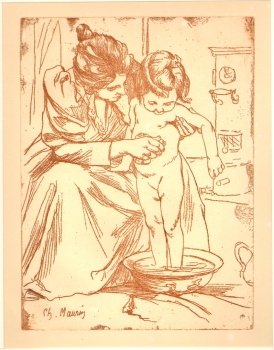 Maurin, Charles. Mère et enfant. (00200)