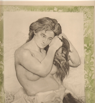 Maurin, Charles. Femme nue se coiffant. 1891. (00134)