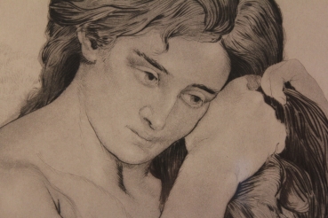 Maurin, Charles. Femme nue se coiffant. 1891. (00134)