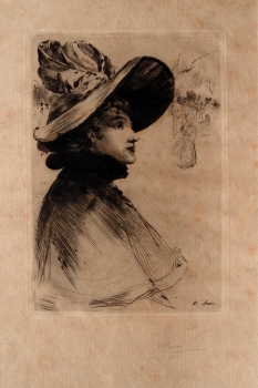 Somm, Henry. Tète de Parisienne. (00365)