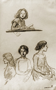 Steinlen, Théophile-Alexandre. Frauenstudien. (00179)