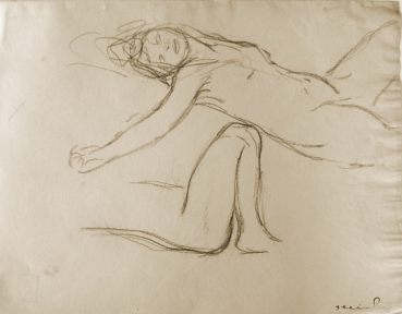 Steinlen, Théophile-Alexandre. Aktstudie. (00176)