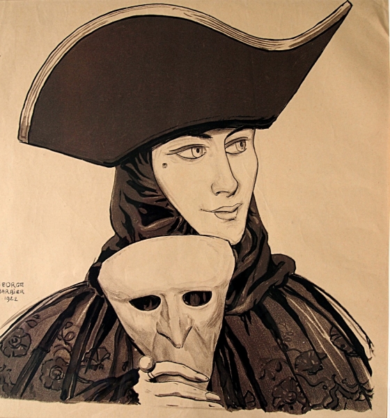 Barbier, George. Kostüm mit Maske (00141)