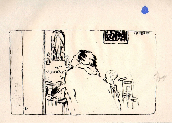 Bonnard, Pierre. Prière. Petites Scènes Familières. (00203)