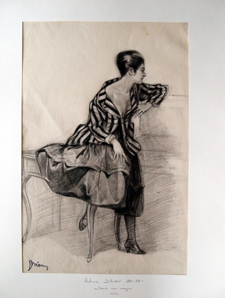 Drian, Etienne. Modezeichnung No.08 (00354)