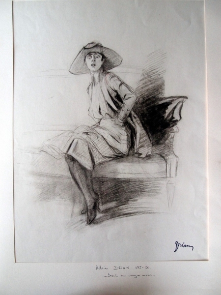 Drian, Etienne. Modezeichnung No. 16 (00363)