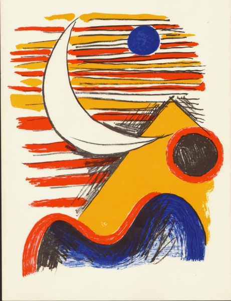 Calder, Alexander. La lune et la montagne jaune. (00528)