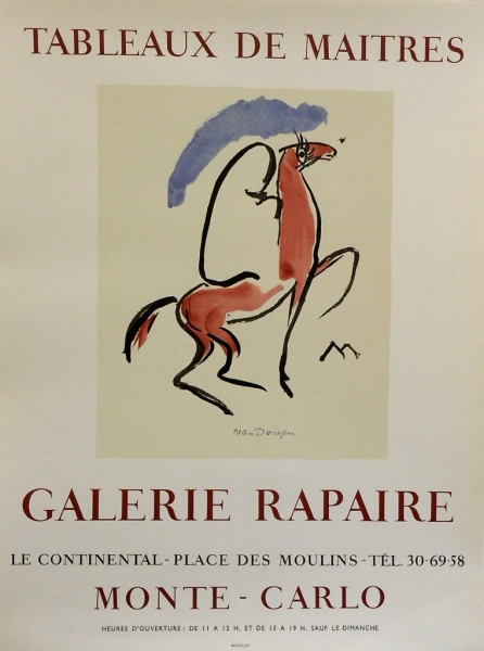 van Dongen, Kees. Ausstellungsplakat: Tableaux de Maitres. (00534)