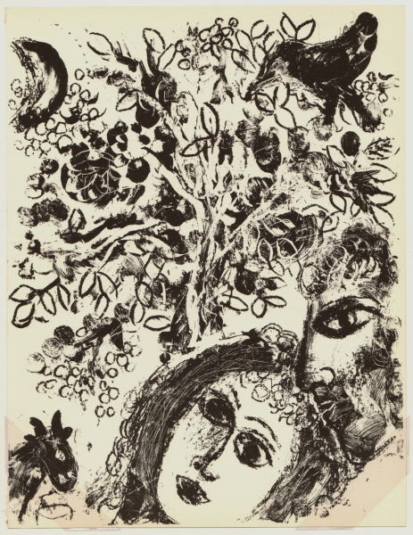 Chagall, Marc. Pärchen vor dem Baume. (00630)
