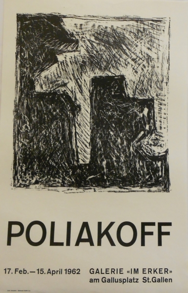 Poliakoff, Serge. Ausstellungsplakat. Galerie Im Erker. Lithografie. 1962.  (00671)