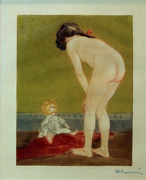 Maurin, Charles. Mädchen mit Puppe. (00975)
