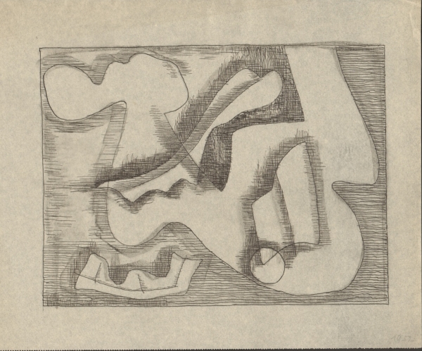 Muchow, Rudolf. Abstrakte Komposition. (01457)