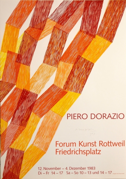 Dorazio, Piero. Ausstellungsplakat / Forum Kunst Rottweil. (01559)