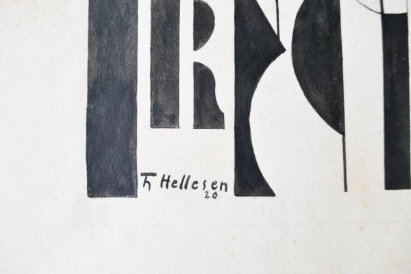 Thorvald, Hellesen - Abstrakte Komposition, 1920 (ID 132)