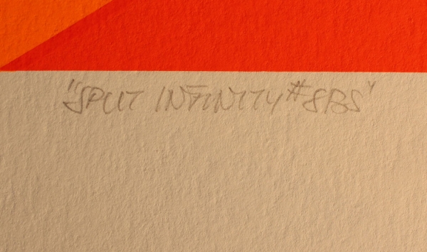 Aach, Herb. Lithografie "Split Infinity #8POS". (Art Nr. 2115)